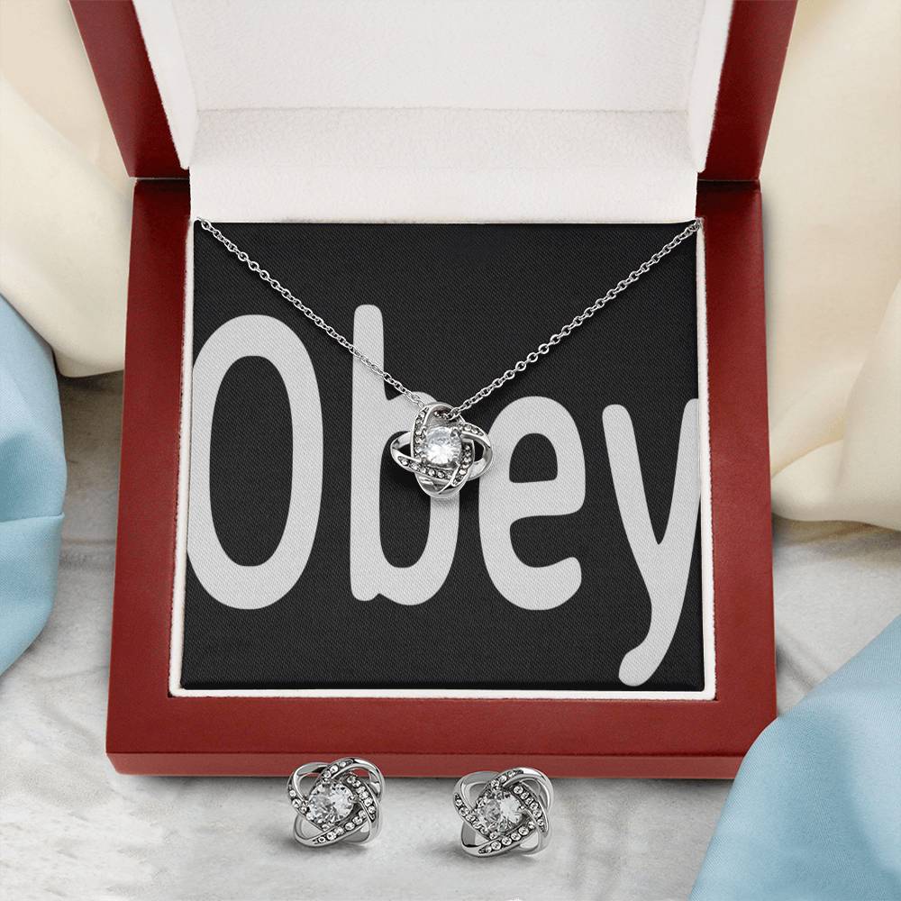 Obey - Love Knot - Premium Jewelry from ShineOn Fulfillment - Just $79.95! Shop now at Concordia Style Boutique