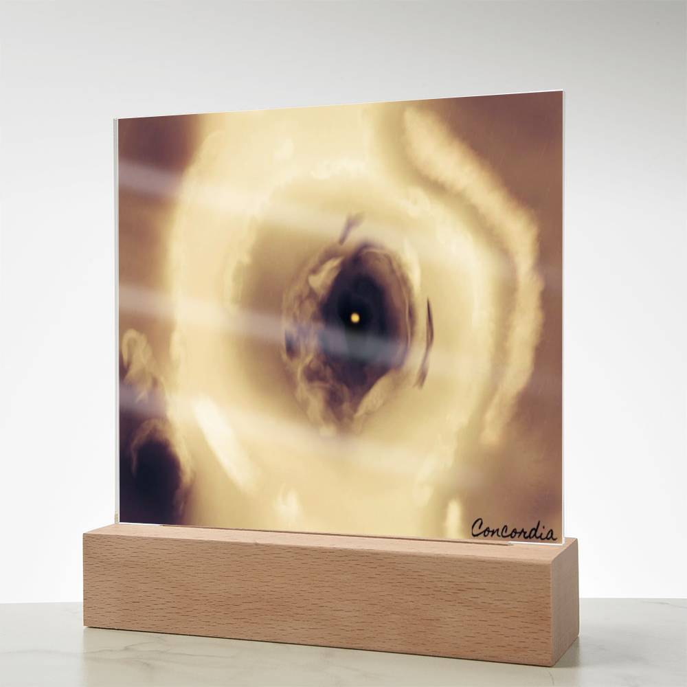 The Eye - Square Acrylic Plaque with LED Wooden Base - Premium Plaque from ShineOn Fulfillment - Just $39.95! Shop now at Concordia Style Boutique