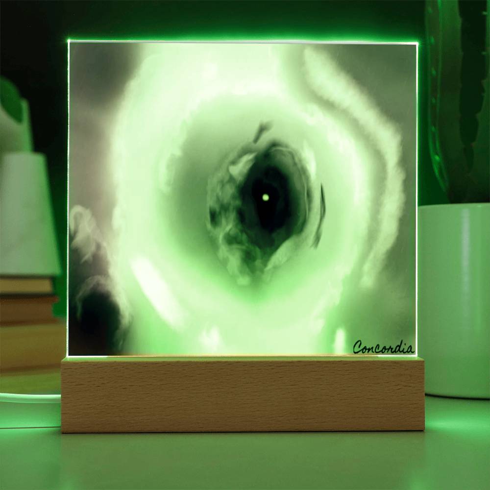 The Eye - Square Acrylic Plaque with LED Wooden Base - Premium Plaque from ShineOn Fulfillment - Just $39.95! Shop now at Concordia Style Boutique