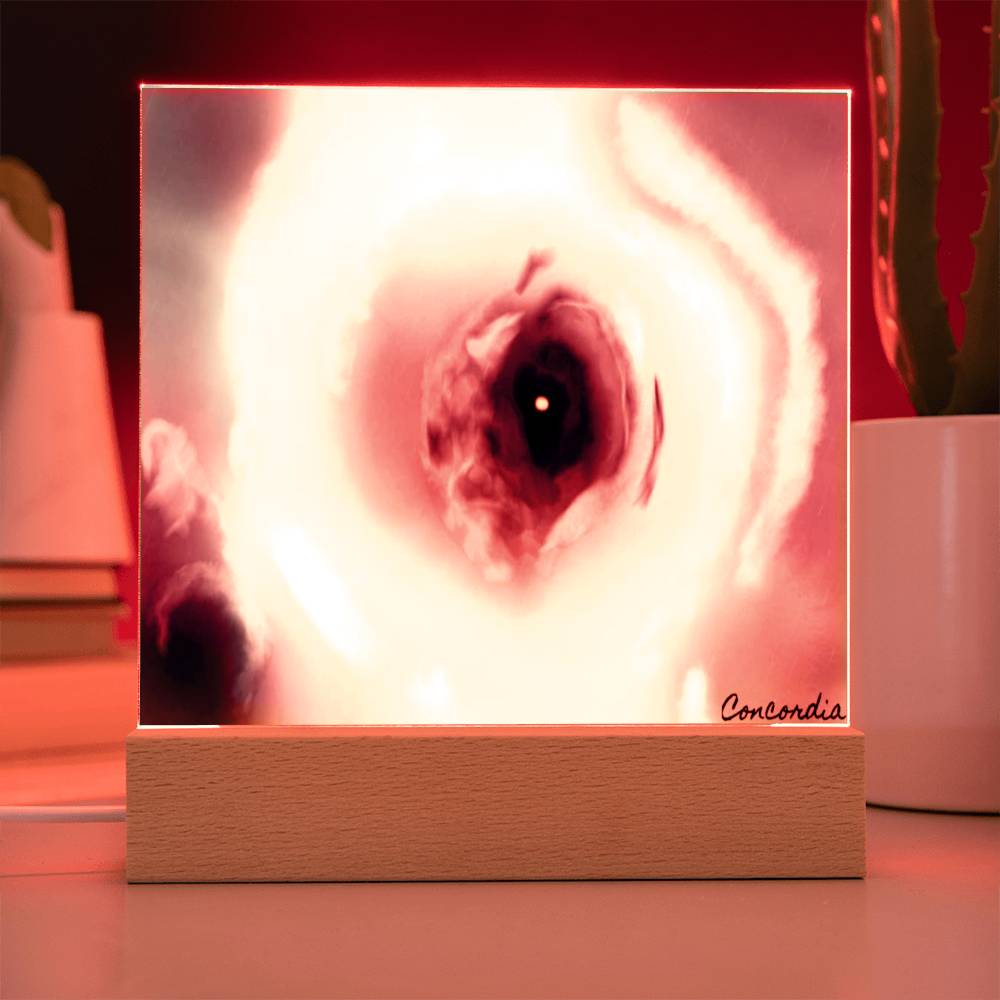 The Eye - Square Acrylic Plaque with LED Wooden Base - Premium Jewelry from ShineOn Fulfillment - Just $39.95! Shop now at Concordia Style Boutique