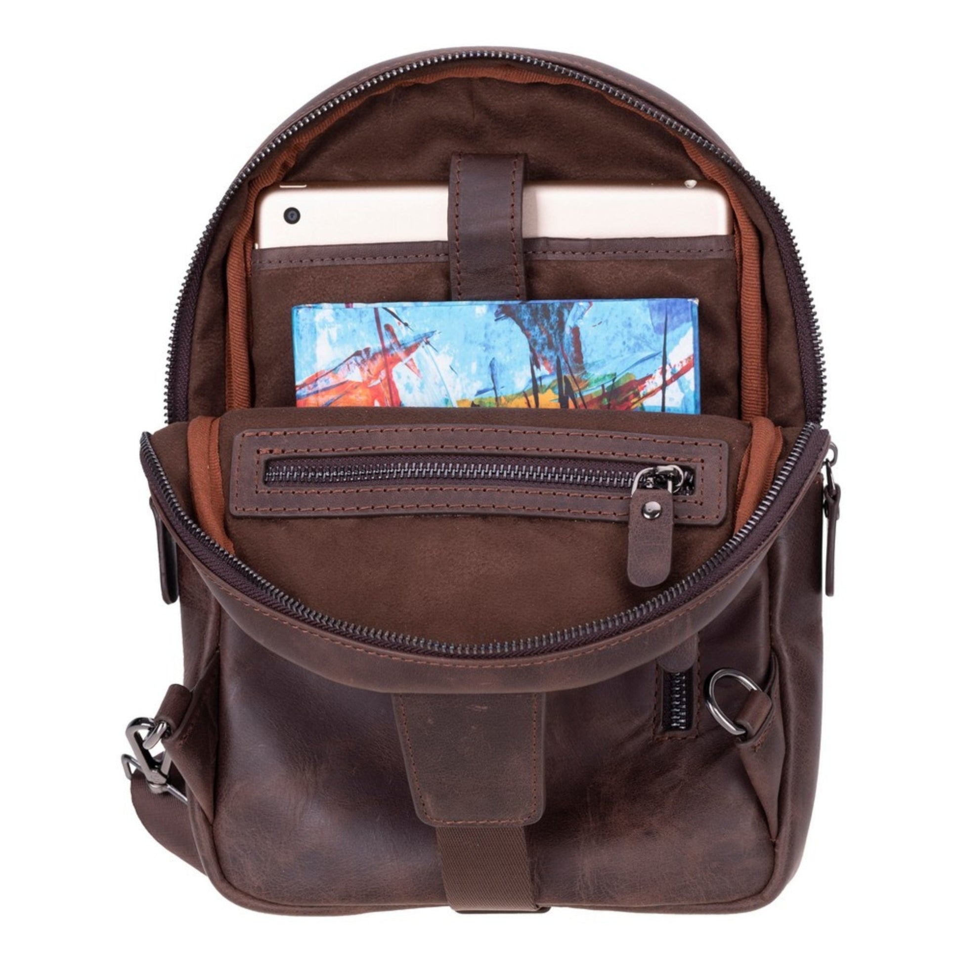 Athens Unisex Leather Cross Bag - Concordia Style Boutique