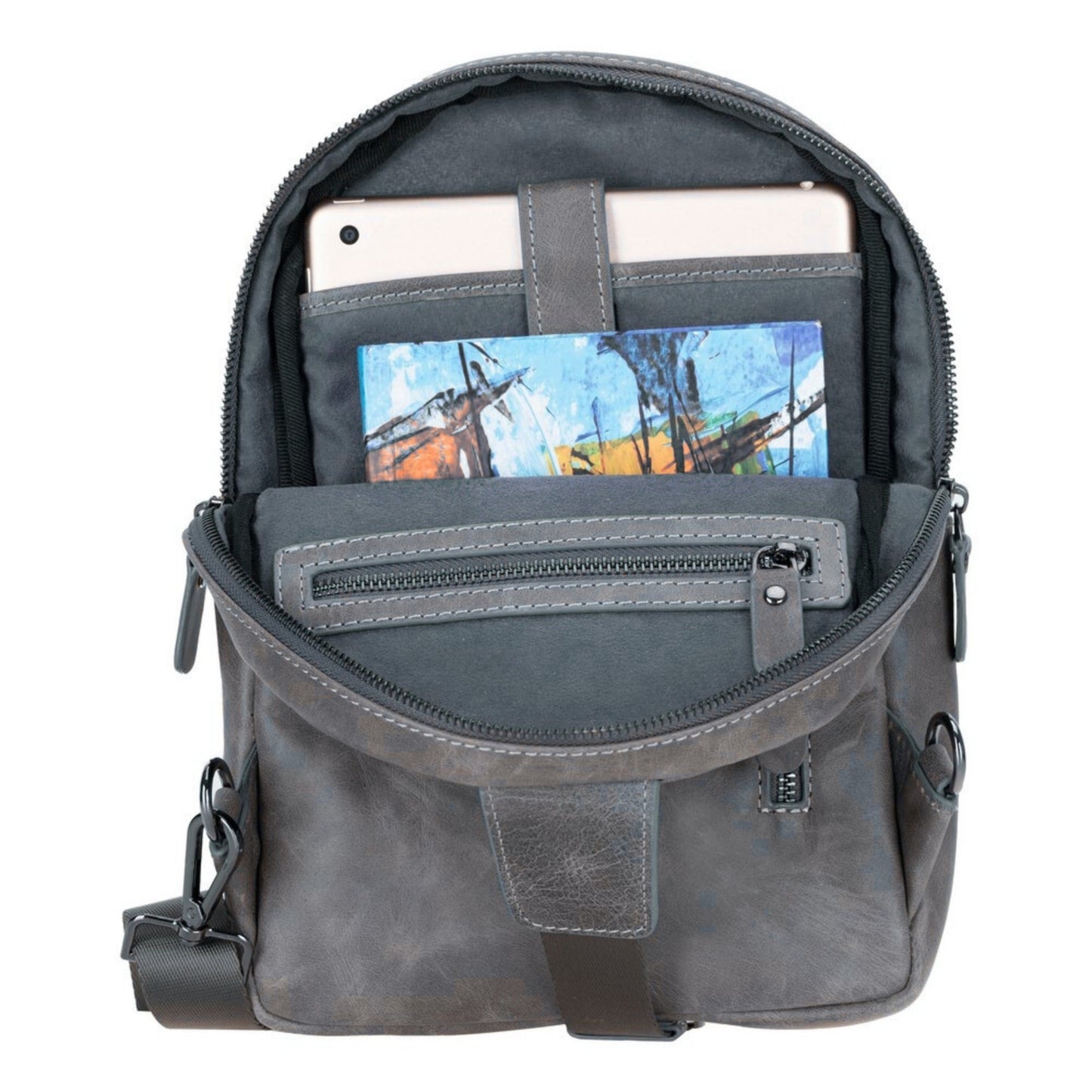 Athens Unisex Leather Cross Bag - Concordia Style Boutique