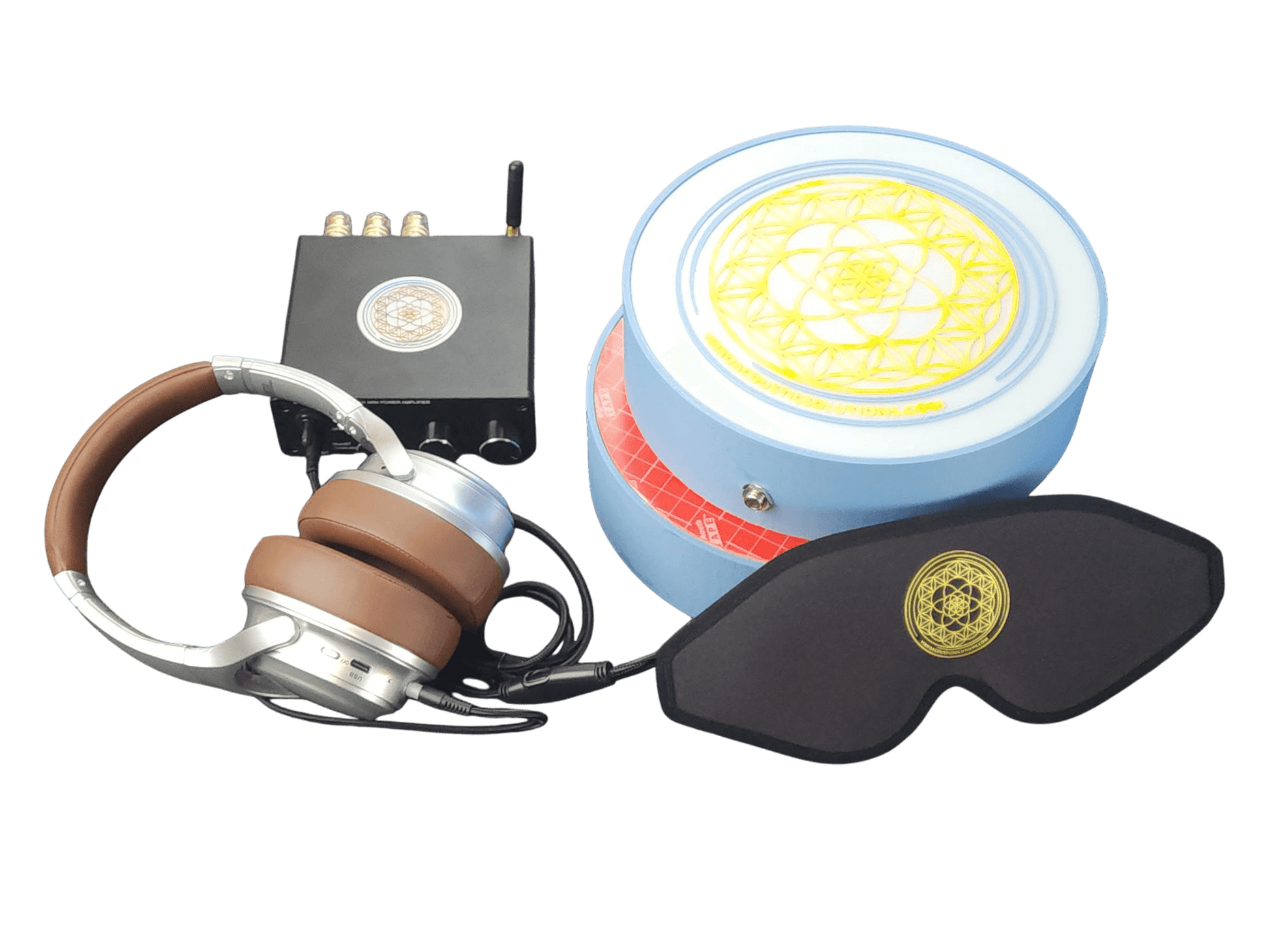 Vibroacoustic Therapy Massage Table Attachments with custom Amplifier Bundle - Concordia Style Boutique