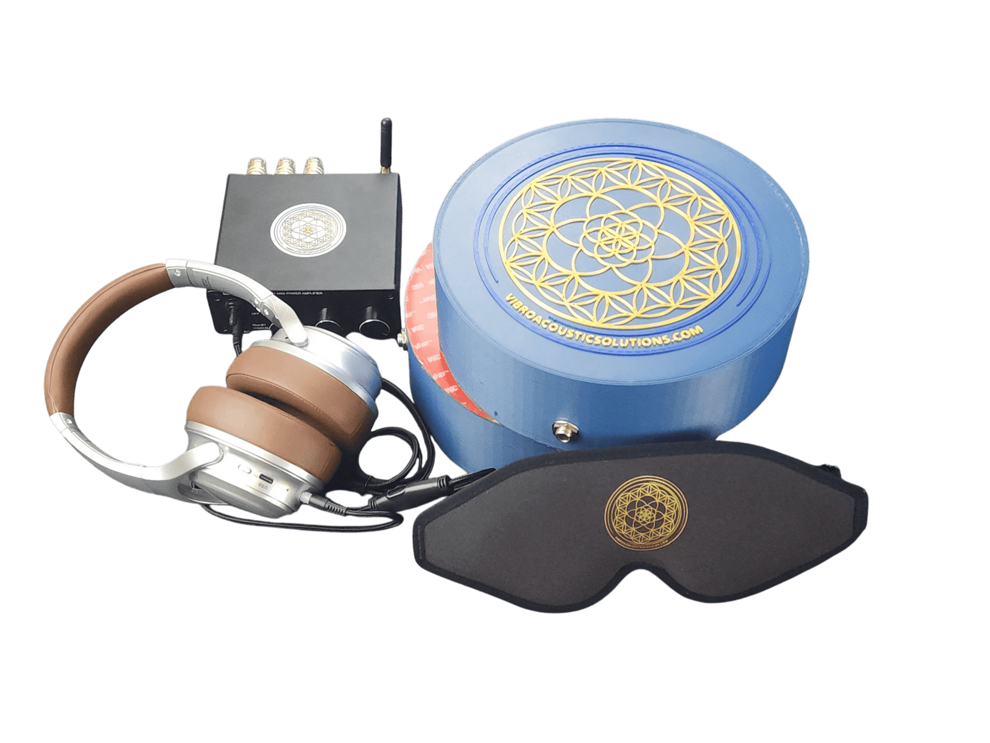 Vibroacoustic Therapy Massage Table Attachments with custom Amplifier Bundle - Concordia Style Boutique