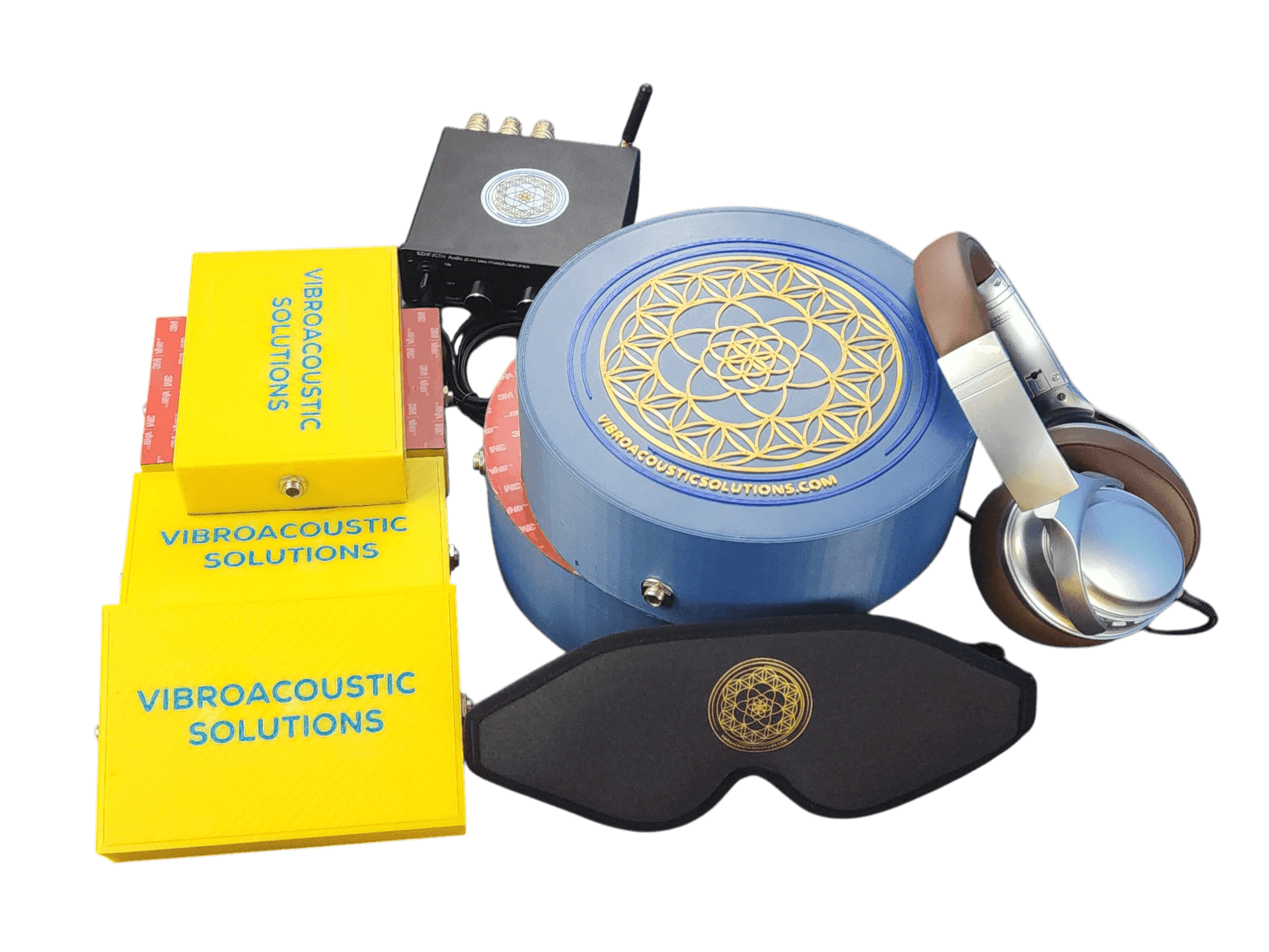 Vibroacoustic Therapy Massage Table Attachments with custom Amplifier Bundle - Concordia Style Boutique