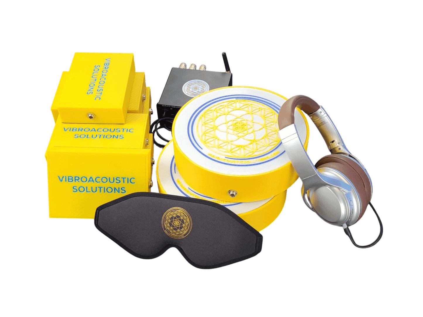 Vibroacoustic Therapy Massage Table Attachments with custom Amplifier Bundle - Concordia Style Boutique