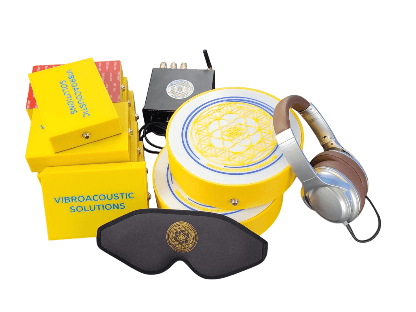 Vibroacoustic Therapy Massage Table Attachments with custom Amplifier Bundle - Concordia Style Boutique