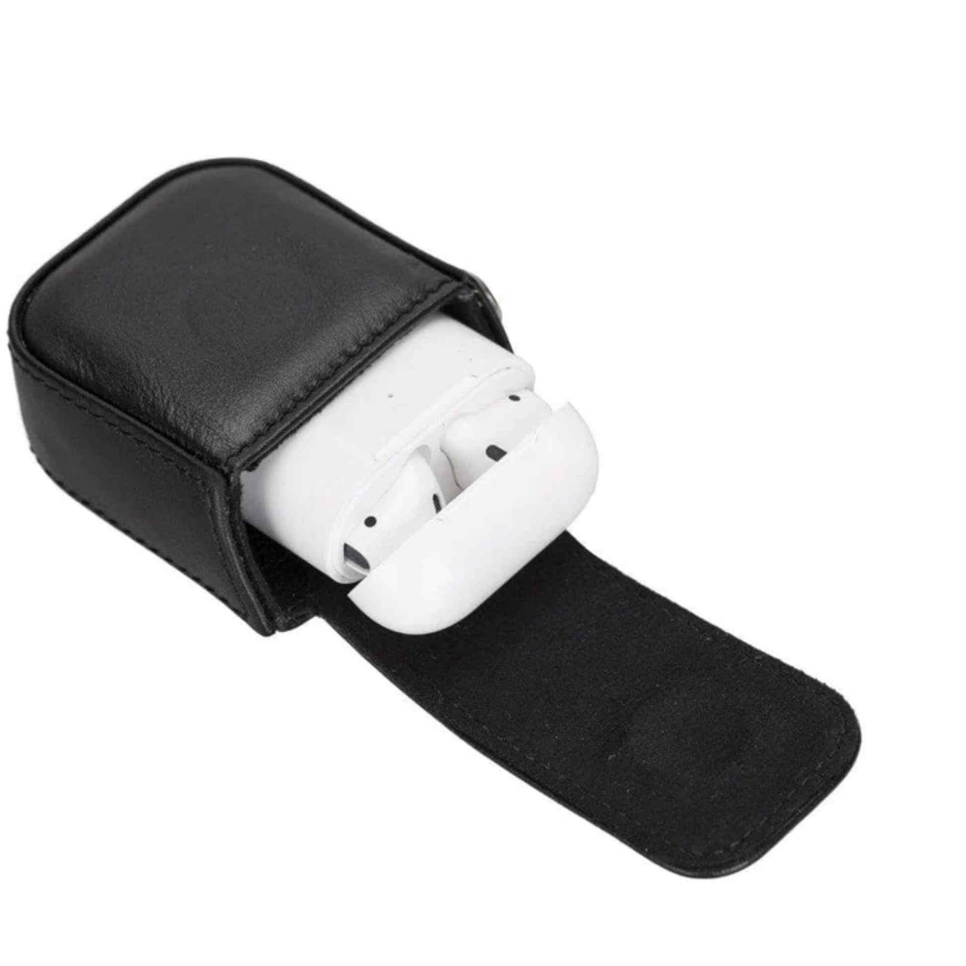 Aurora Luxury Leather AirPods Case with Attached Wrist Strap - Concordia Style Boutique