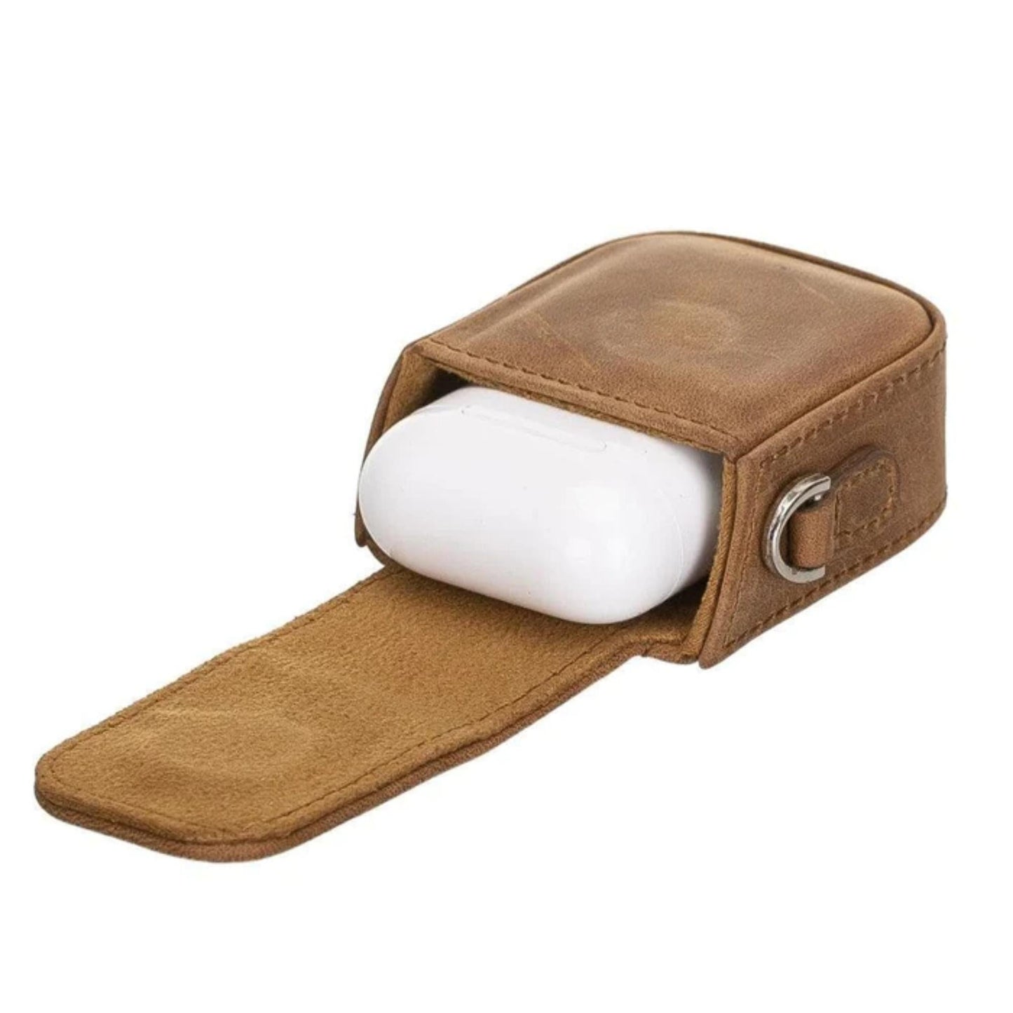 Aurora Luxury Leather AirPods Case with Attached Wrist Strap - Concordia Style Boutique