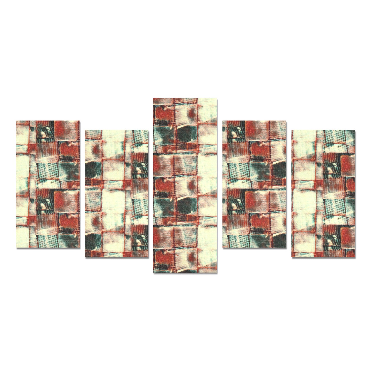 Canvas Wall Art Prints (No Frame) 5-Pieces/ - "Square Dance" - Premium Canvas Wall Art Prints from Concordia Style Boutique - Just $49.24! Shop now at Concordia Style Boutique
