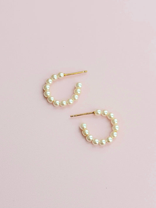 Mother of Pearl Hoops - Concordia Style Boutique