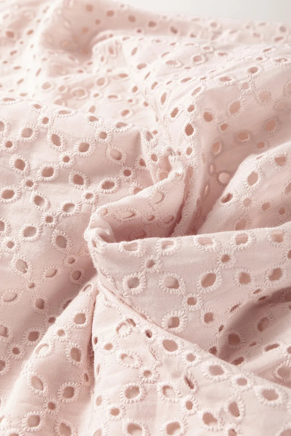 Embroidered Eyelets Ruffled Hem Sleeveless Mini Dress - Concordia Style Boutique