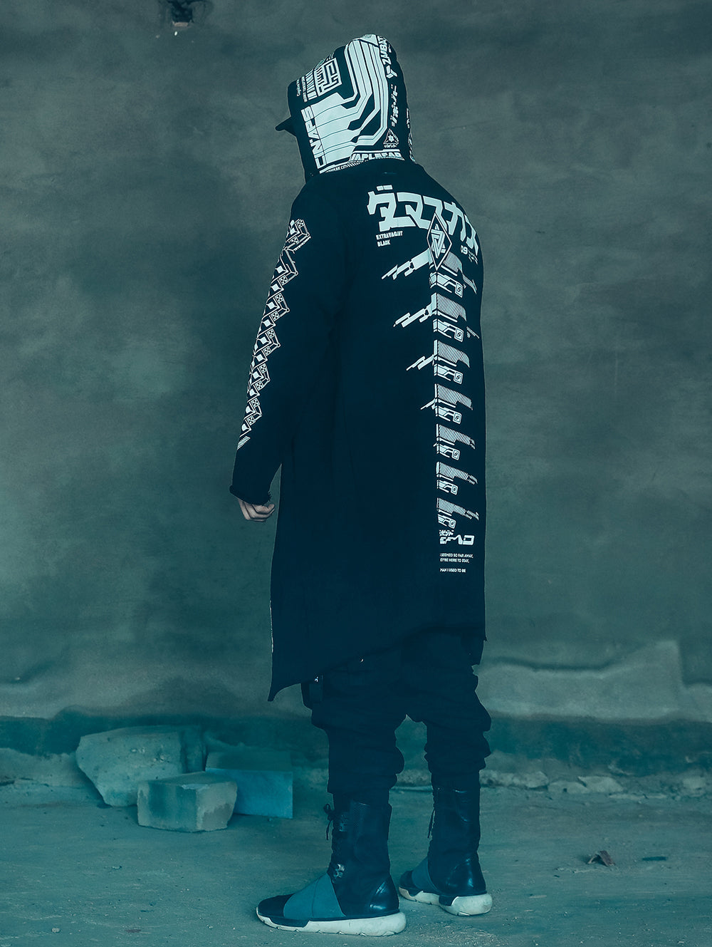 Sim507 Cyber Alien Trench Coat - Concordia Style Boutique