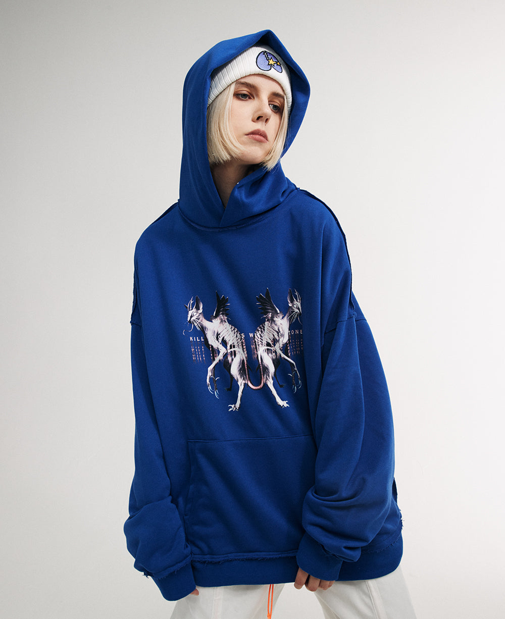 Flying Devil Cats Hoodie - Concordia Style Boutique