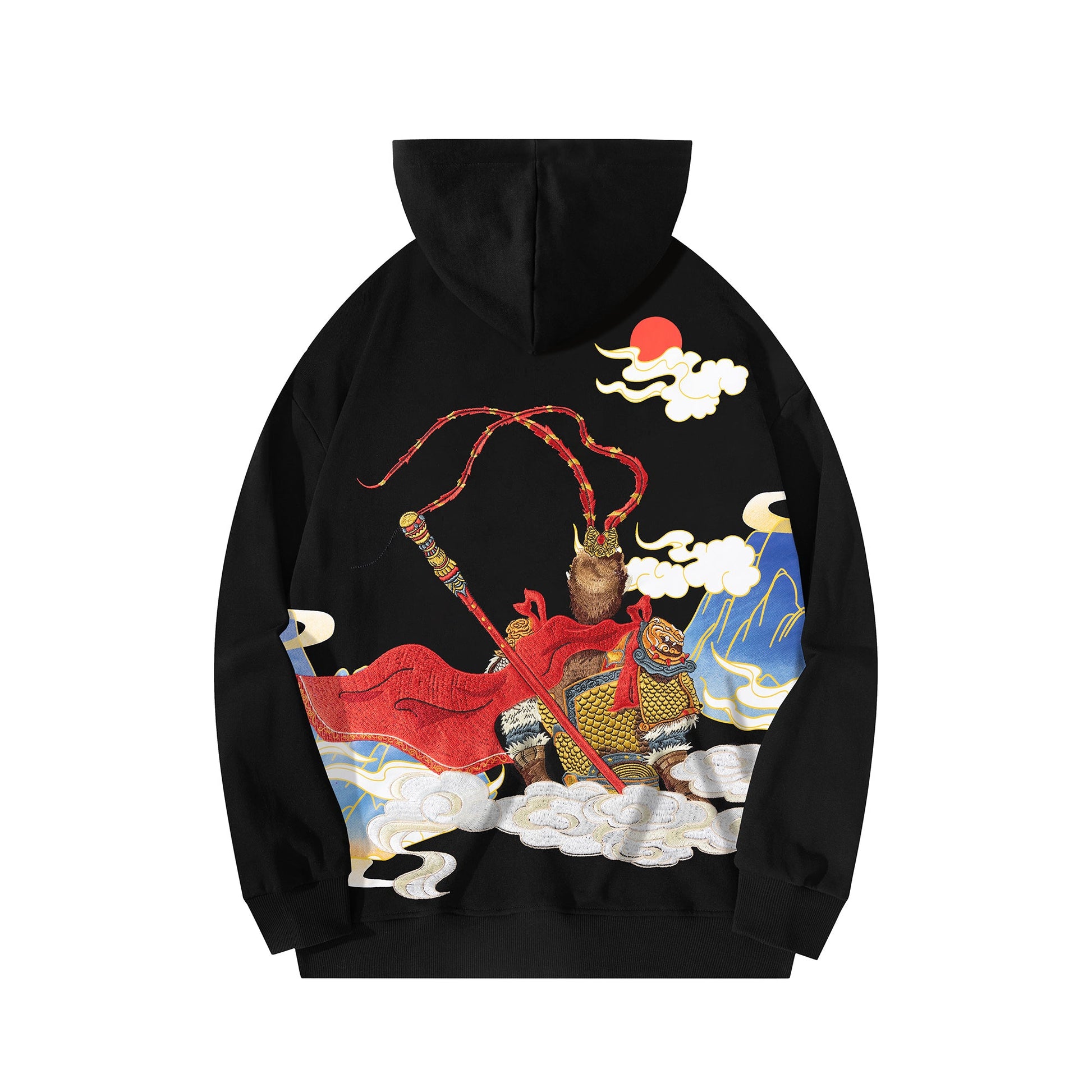 Monkey King Embroidery Hoodie - Concordia Style Boutique