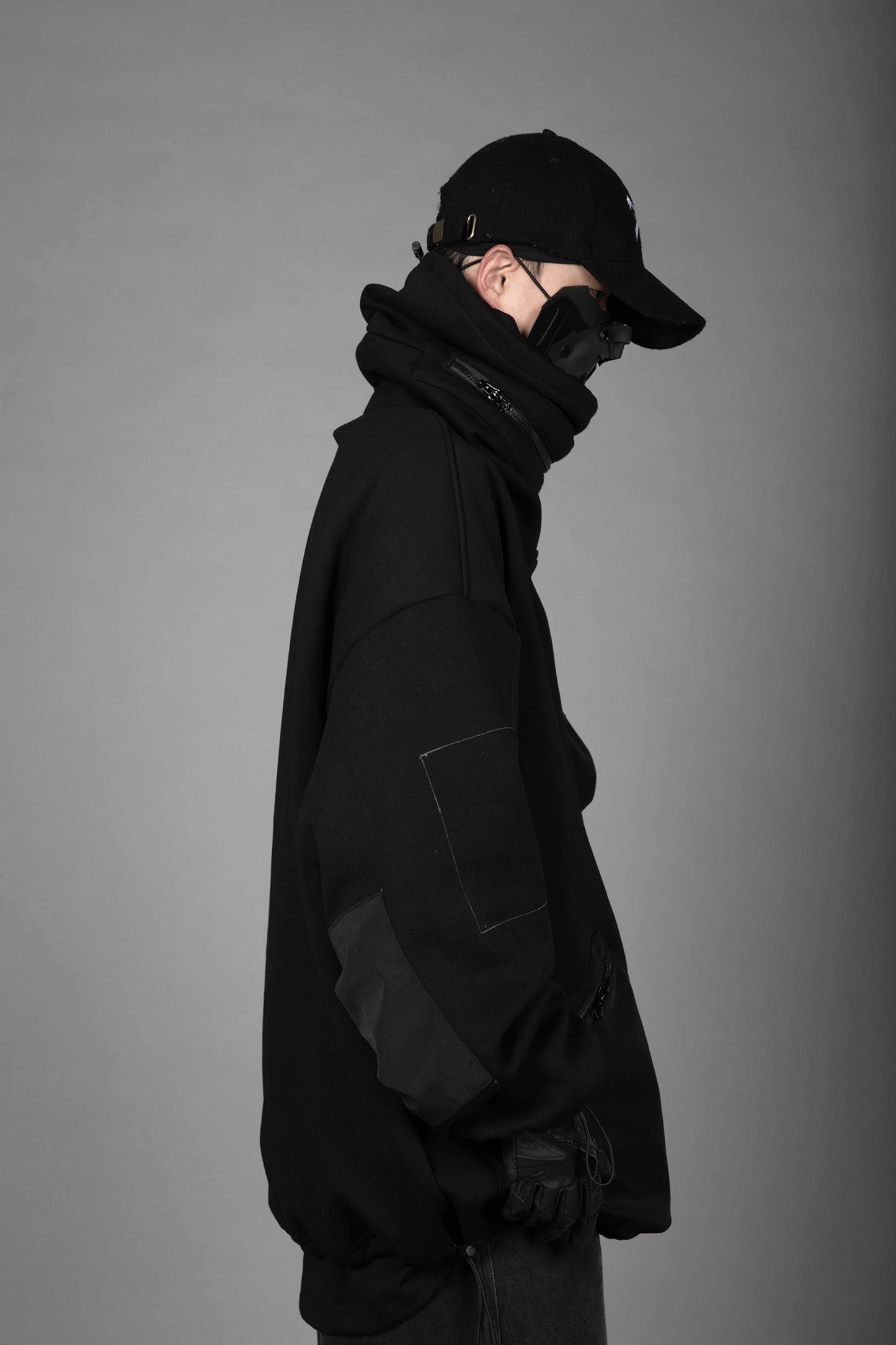 HiH33 Black Utility Hoodie - Concordia Style Boutique