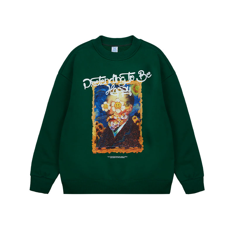 Van Gogh Daisy Flower Crew - Concordia Style Boutique