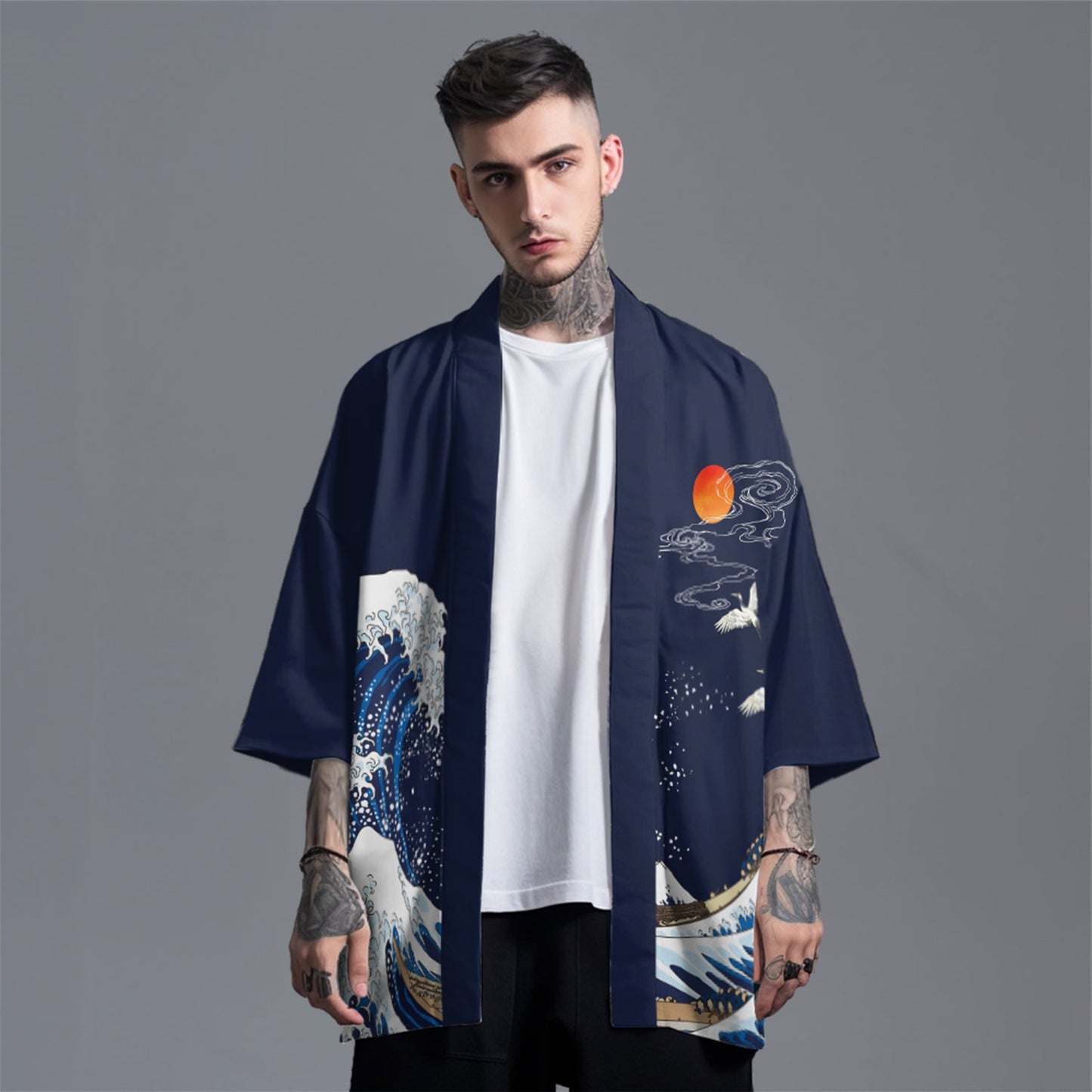 K03 Jumping Koi Kimono