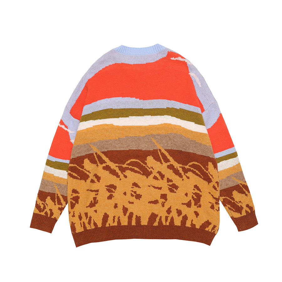 Farmland Artwork Knit Sweater - Concordia Style Boutique