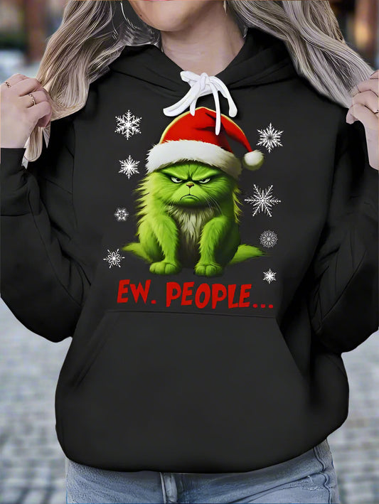 Funny Christmas Cat Hoodie