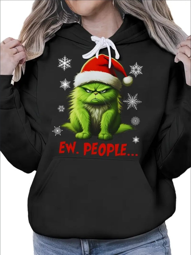 Funny Christmas Cat Hoodie