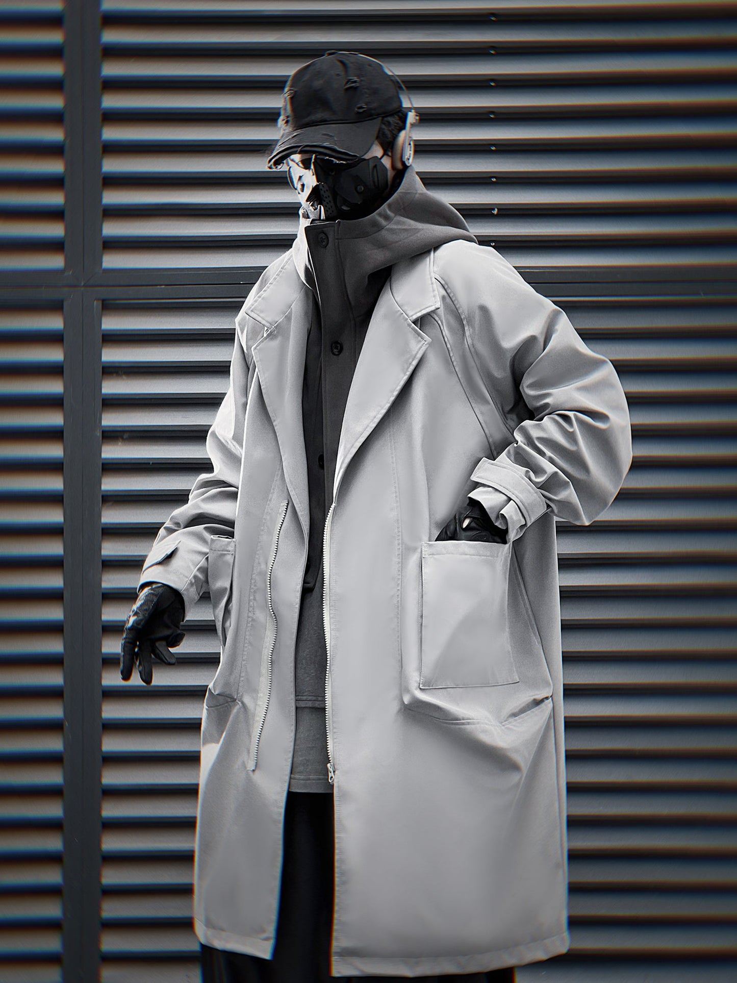 HiJ36 Grey Urban Trench Coat - Concordia Style Boutique