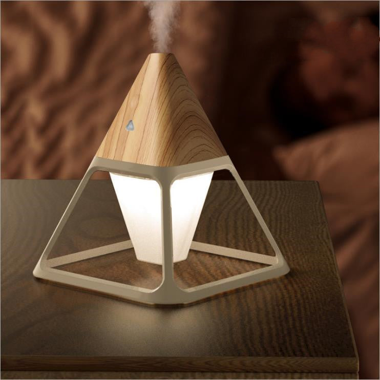 USB Wood Grain Volcanic Pyramid Humidifier - Premium USB Wood Grain Volcanic Pyramid Humidifi from Concordia Style Boutique - Just $69.52! Shop now at Concordia Style Boutique