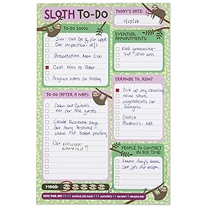 Sloth Daily Planner and Note Pad - Premium Sloth Daily Planner and Note Pad from Concordia Style Boutique - Just $11.89! Shop now at Concordia Style Boutique