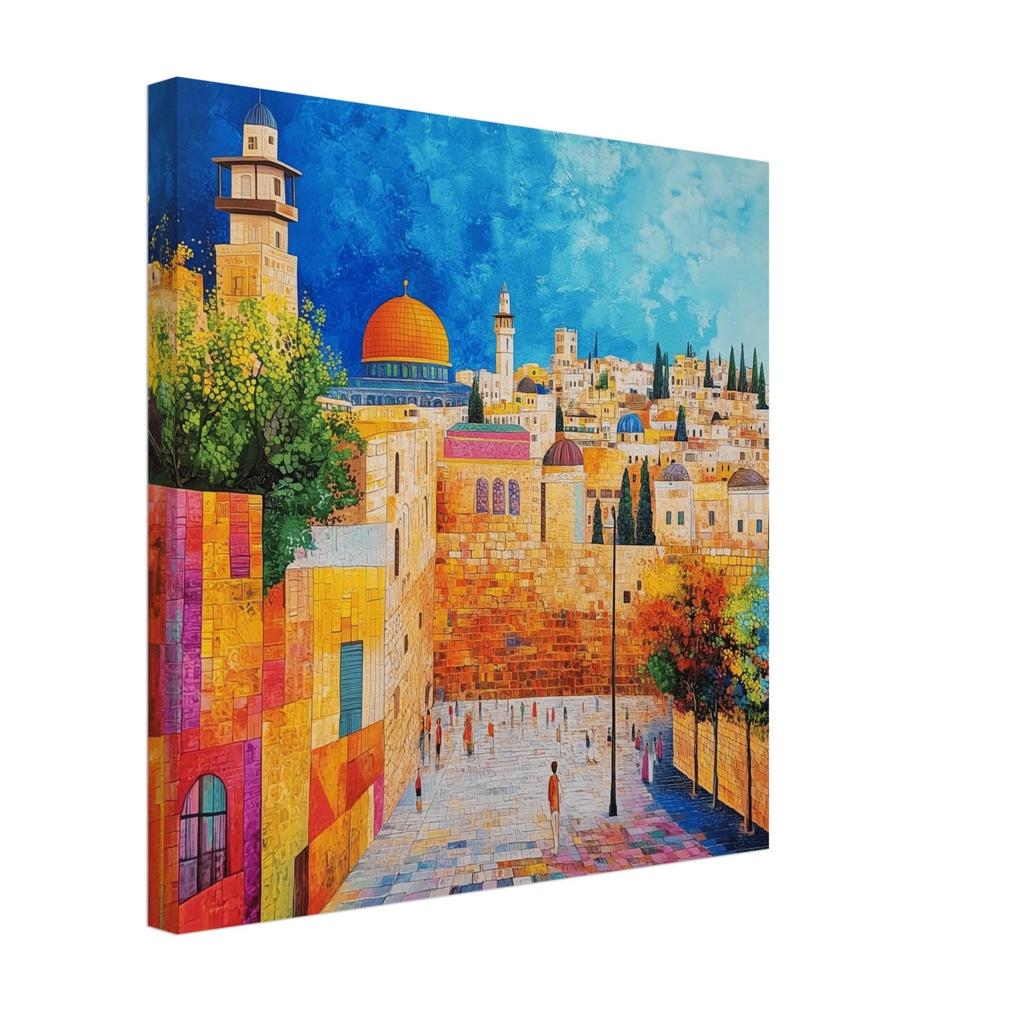 Path of Faith: Jerusalem Wall Canvas Print