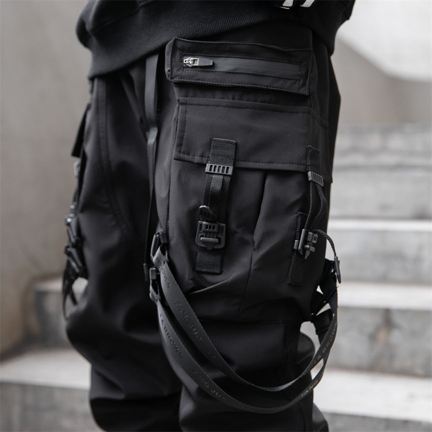 IBP171 Paratrooper Matte Black Joggers - Concordia Style Boutique