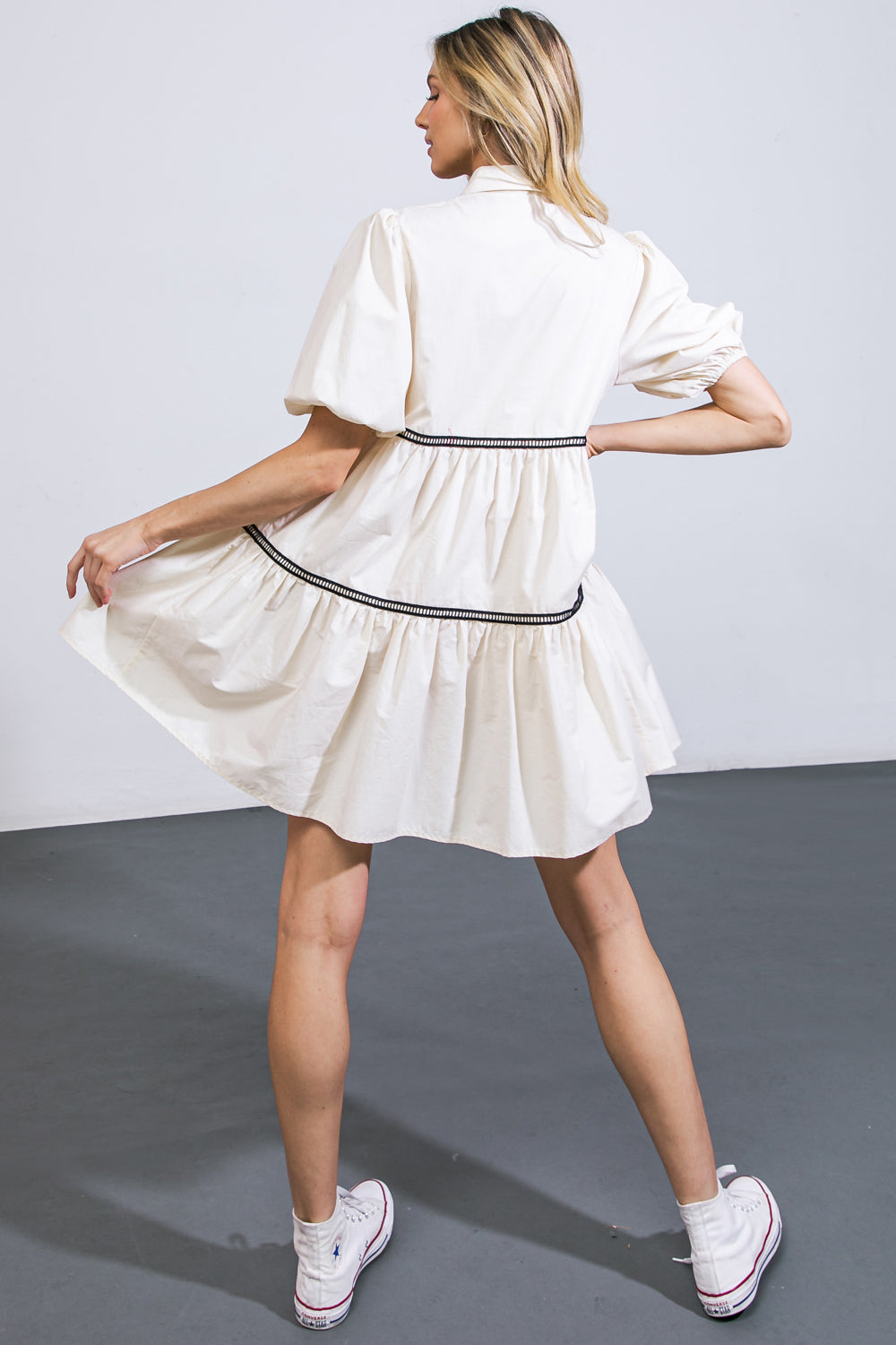 A WOW MOMENT WOVEN MINI DRESS - Concordia Style Boutique