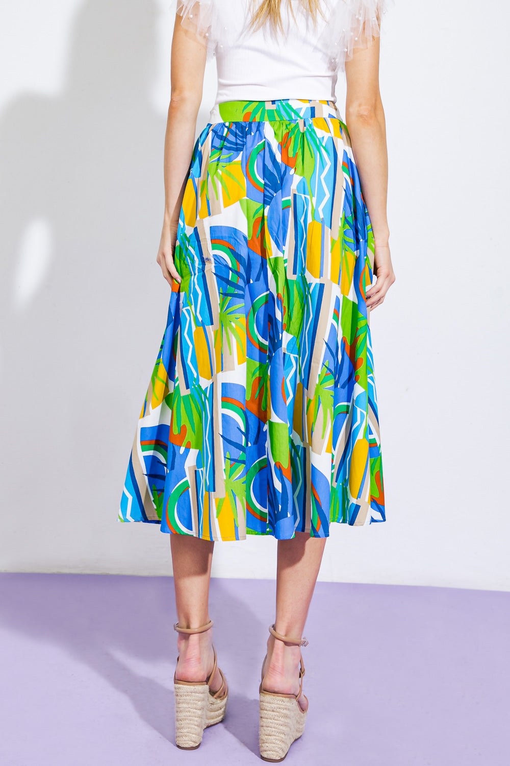 ARE WE THERE YET WOVEN MIDI SKIRT - Concordia Style Boutique