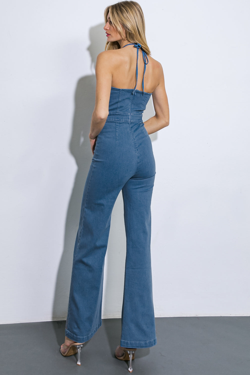 CALL ME LOVELY DENIM JUMPSUIT - Concordia Style Boutique
