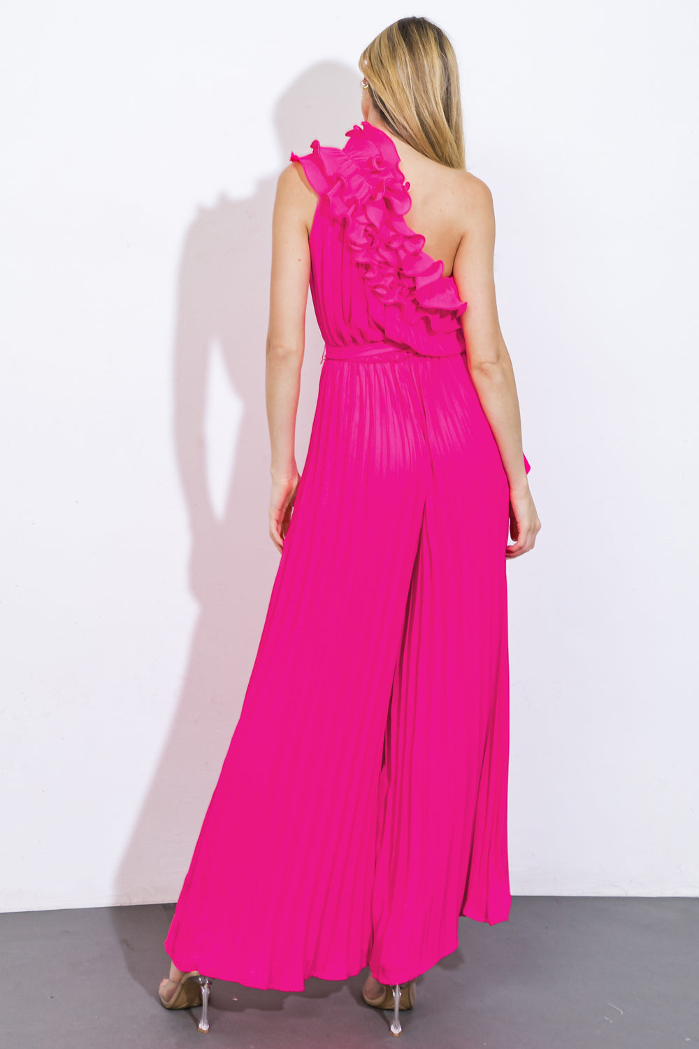 CAN'T TALK RIGHT NOW WOVEN JUMPSUIT - Concordia Style Boutique