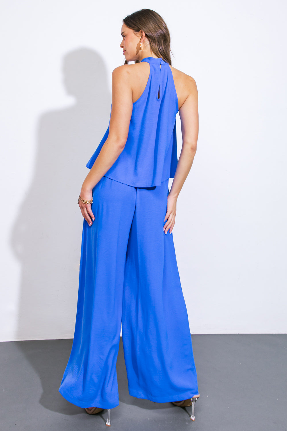 ALWAYS BE AROUND WOVEN TOP AND PANT SET - Concordia Style Boutique