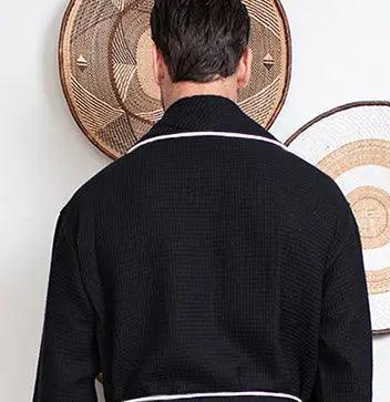Premium Waffle Piping Robe for Men - Concordia Style Boutique