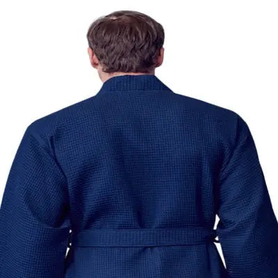 Waffle Kimono Spa Bathrobe for Men - Absorbent, Lightweight - Concordia Style Boutique
