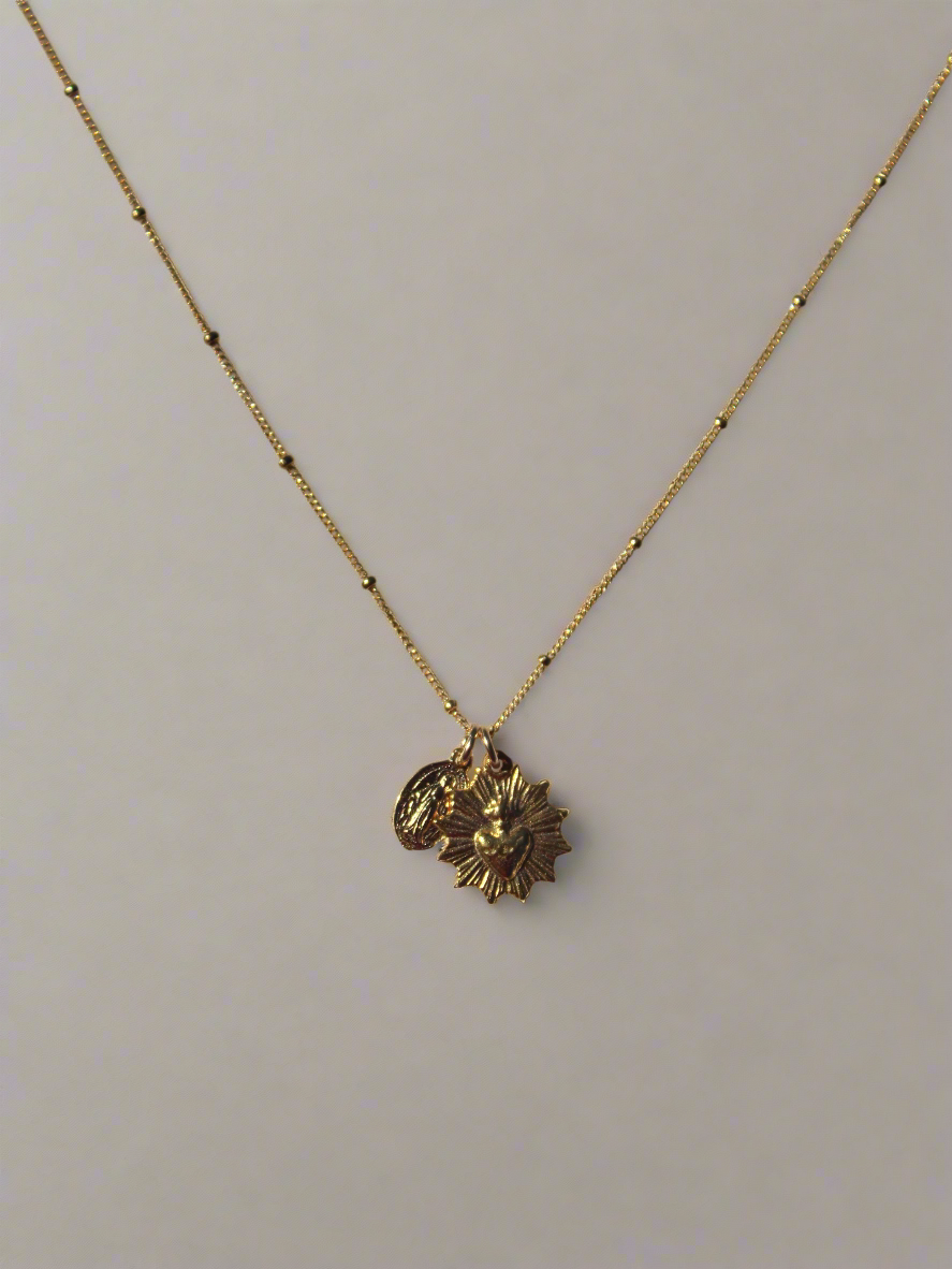 The Little Sacred Heart® and Miraculous Medal Necklace