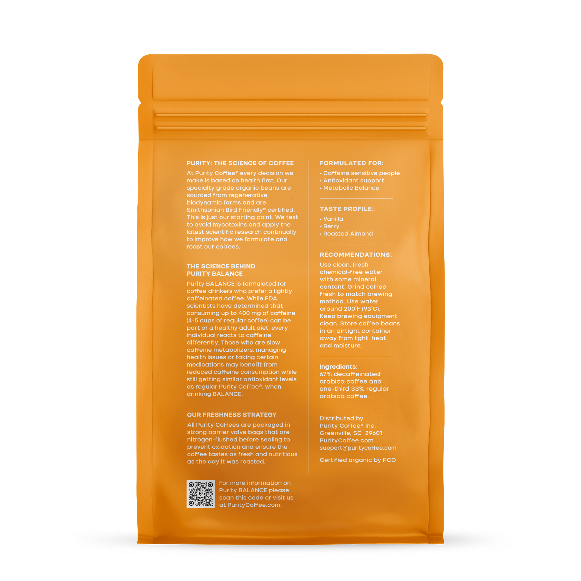 BALANCE: ²/₃ Decaf Whole Bean Coffee - Concordia Style Boutique