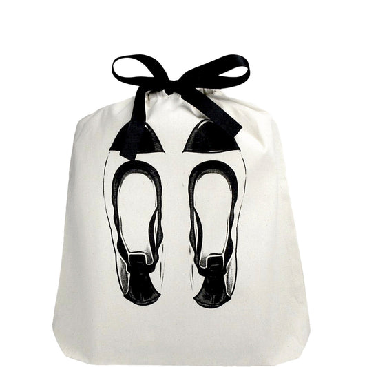 Ballet Flats Shoe Bag, Cream - Concordia Style Boutique