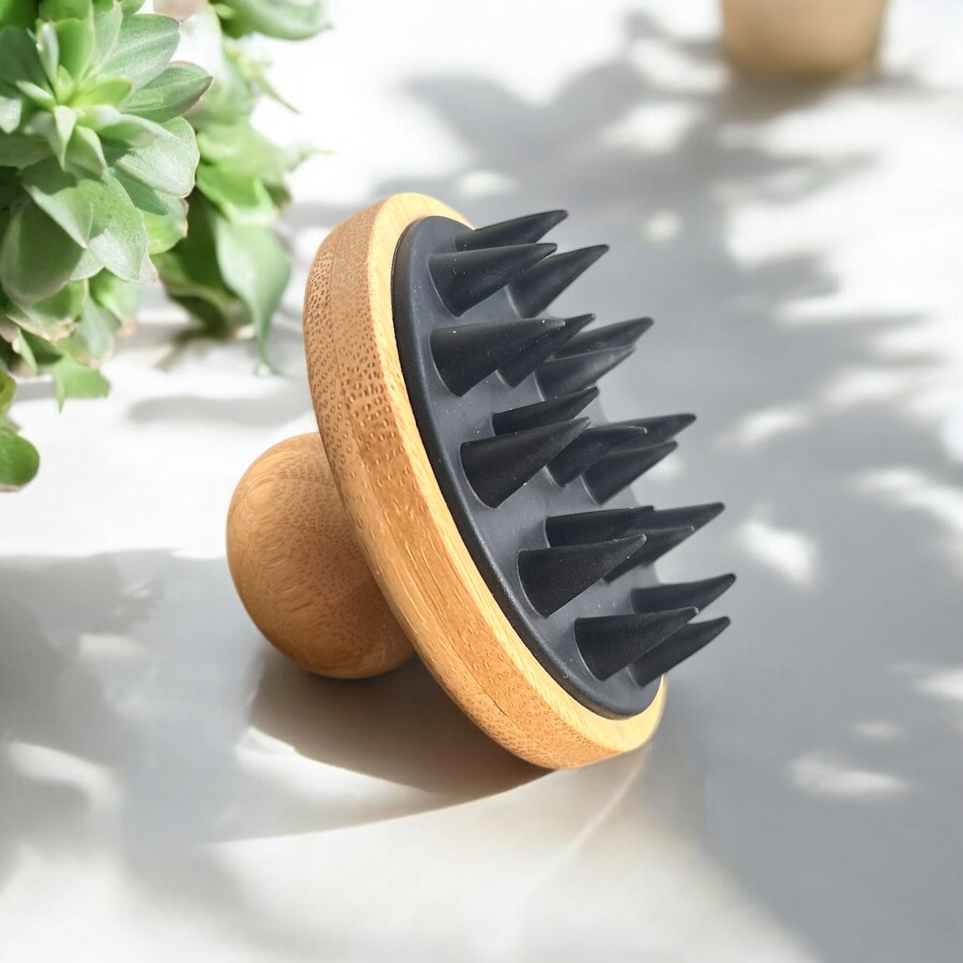 Bamboo and Silicone Scalp & Body Massager - Premium Massage Tool from Bamboo Switch - Just $12.99! Shop now at Concordia Style Boutique