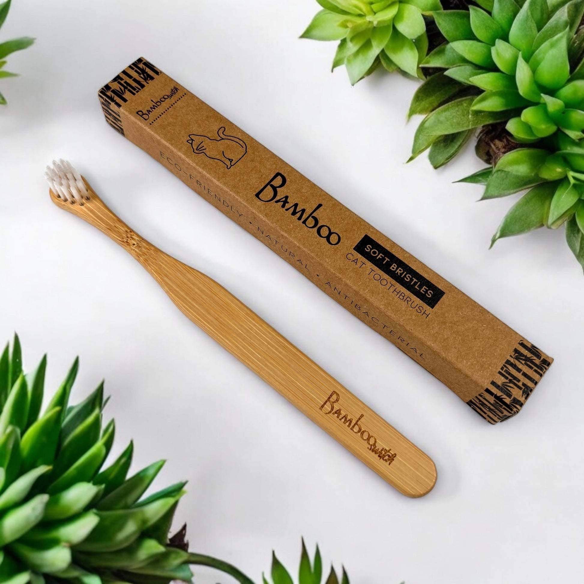 Bamboo Cat Toothbrush - Concordia Style Boutique