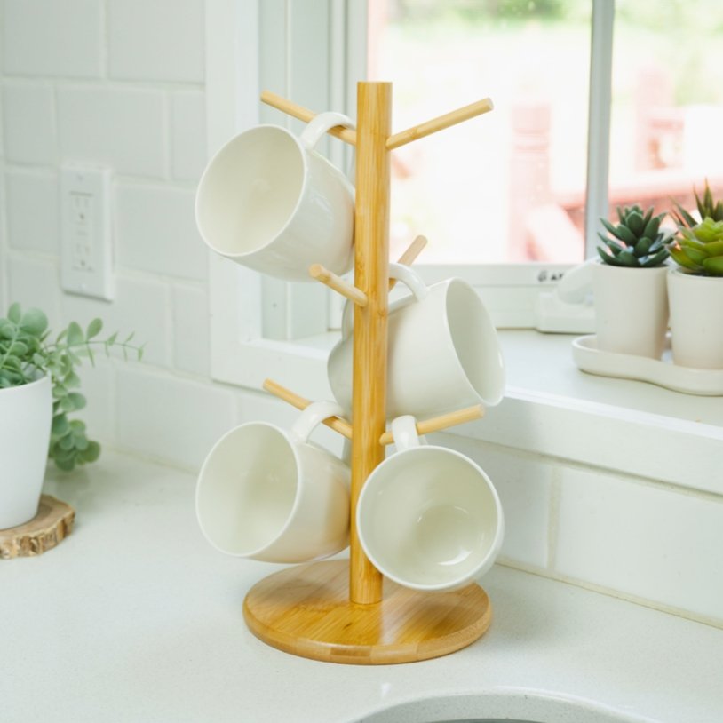 Bamboo Coffee Cup Tree Holder - Concordia Style Boutique