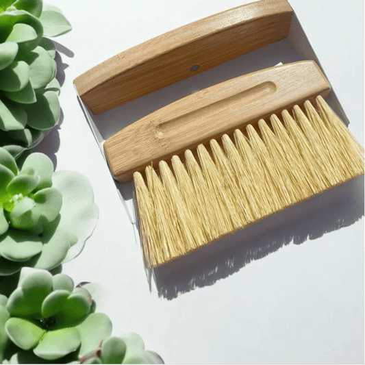 Bamboo Dust Pan With Brush - Premium Kitchen & Dining from Bamboo Switch - Just $15.99! Shop now at Concordia Style Boutique