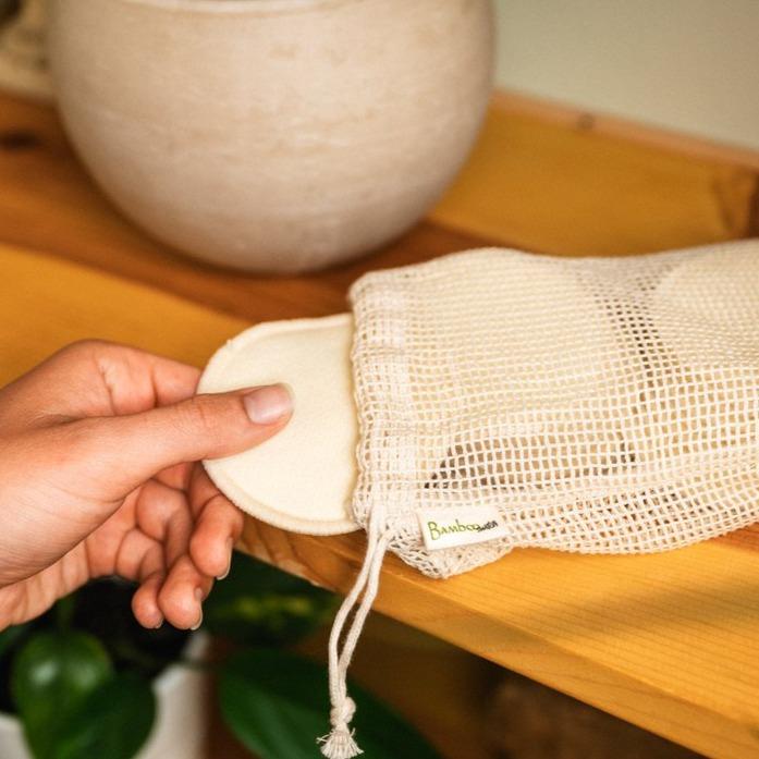 Bamboo Facial Rounds Holder - Concordia Style Boutique