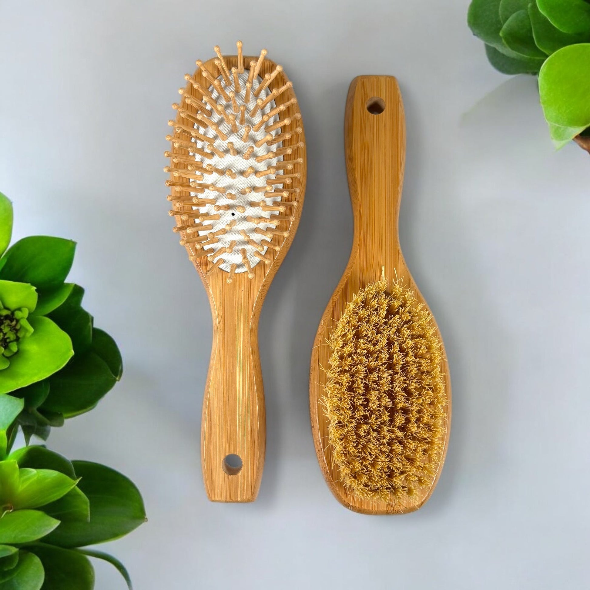 Bamboo Double-Sided Hair Brush - Concordia Style Boutique