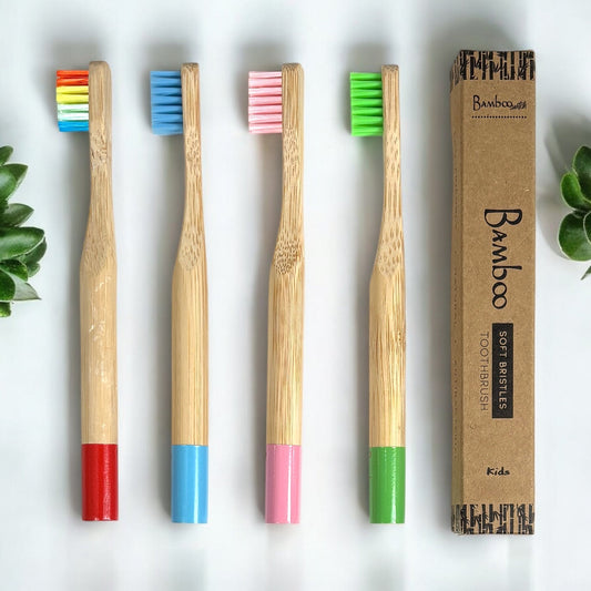 Bamboo Kids Toothbrush | Round Handle - Concordia Style Boutique