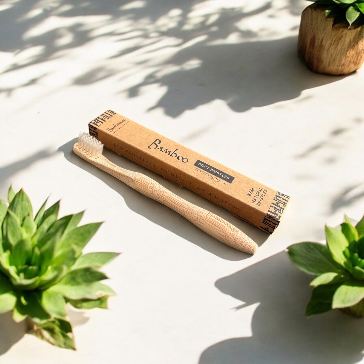 Bamboo Kids Toothbrush | Compostable Bristle - Concordia Style Boutique