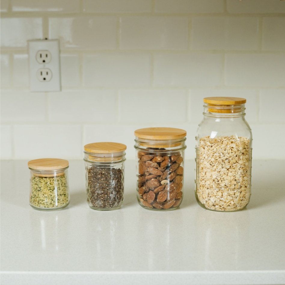 Bamboo Mason Jar Lids - Concordia Style Boutique