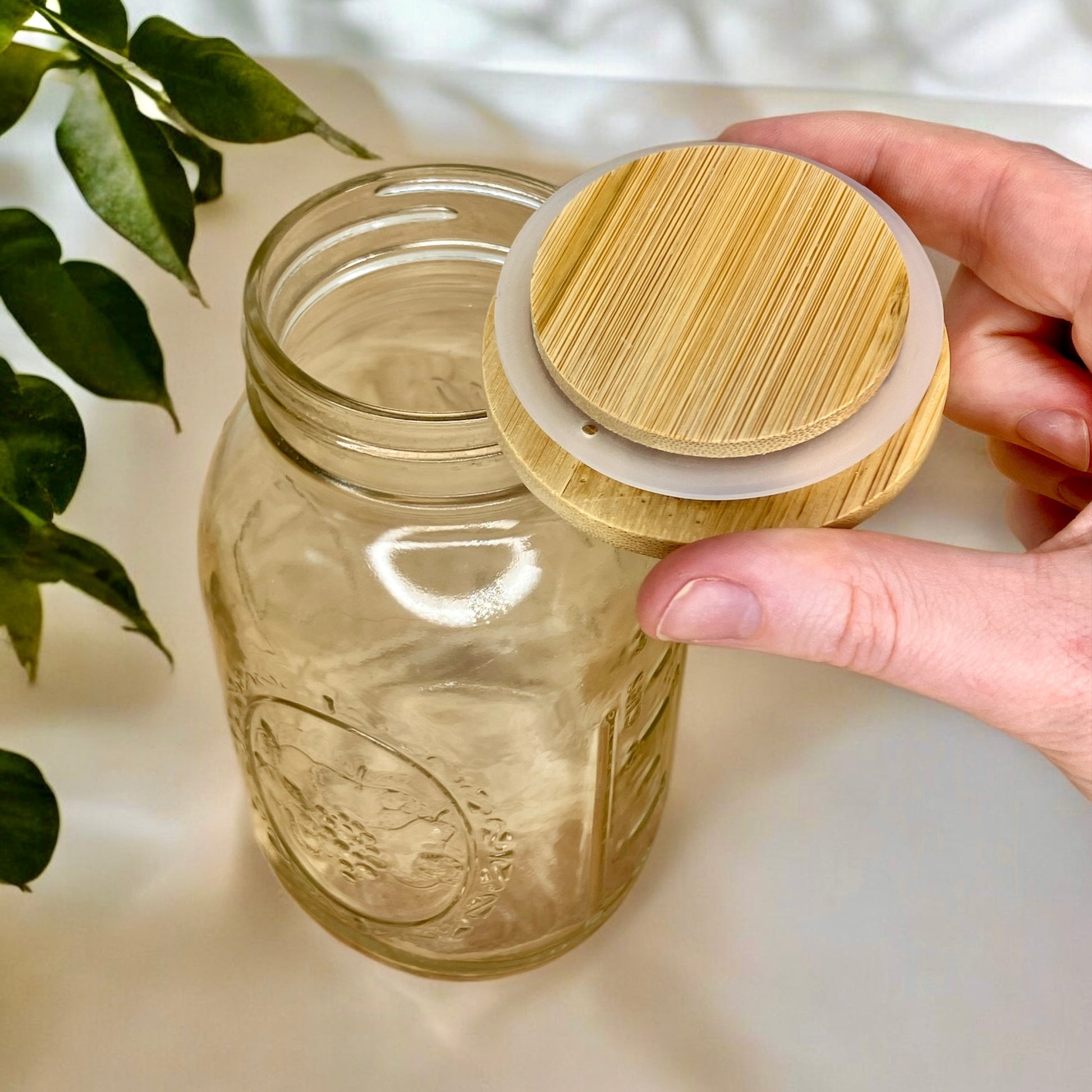 Bamboo Mason Jar Lids - Concordia Style Boutique